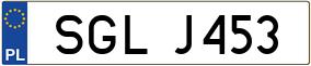 Trailer License Plate